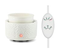Wax Melt Warmer with Timer | 3-in-1 Electric Candle Wax Warmer | Ceramic Wax Burner Fragrance Warmers | Cute Candle Warmer Wax Melter for Scented Auto Shut Off & Adjust Fragrance Intensity