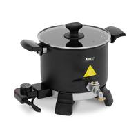 Wax Melter for Making Candles Electric 5 l 1200 W - Beekeeping Supplies by MSW Black