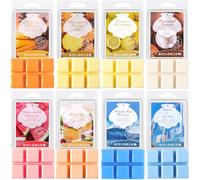 Wax Melts Cubes, Scented Wax Melts Gift Set Soy Vegan Natural Long Lasting Scentsy Candle Friendly Anniversary Birthday Gifts Freshener Coconut Lemon Lavander Cinnamon Passionfruit (Summer Coastal)