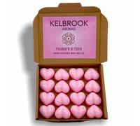 Wax Melts - Rhubarb and Rose | 16 Pack | Strong Scented | Made in The UK | Plastic Free | Vegan Rhubarb and Rose