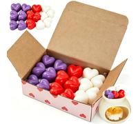 Wax Melts - Strong Scented Wax Melt Gift Set Mixed Highly Favourites: 16 x 6 g Heart Shaped Melts in a Gift Box Fragrance -Long-Lasting Perfume Strong Scented, Natural Soy Wax, Perfect for Home,Office