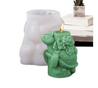 Wax Mould in the Shape of a Turtle - Tortoise Silicone Moulds for Candle Making | Aromatherapy Epoxy Resin Gypsy Mould Succulent Turtle Shape | Resin Animal Moulds 3D Candle Cake
