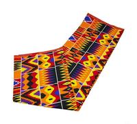 Wax Printed African Fabric with Floral Pattern for Tailoring and Dressmaking Projects Cotton Material Multiple Yard Lengths for Fashion Sewing (3 yards)