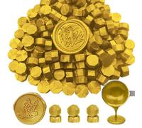 Wax Seal Beads, ANBOSE 500 Pieces Octagon Sealing Wax Beads for Wax Seal Stamp, for Making Seals (Gold)