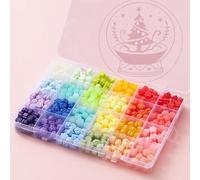 Wax Seal Beads with Stamp, 600Pcs Cat Paw Wax Sealing Beads Kit with a Christmas Tree Snow Globe Style Stamp for Invitations Gift Wrapping Envelopes Cards 24 Colours