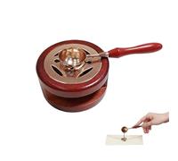 Wax Seal Kit with Melting Spoon and Warmer - Retro Stove Pot Furnace Tool for Making Wedding, Party, Holiday Invitations