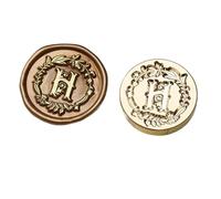 Wax Seal Stamp 2pcs A-Z Seal Kit Sealing Wax for Stamp Head Letter Retro for Wedding Logo for Print Set Craft Soaps(Color-H)
