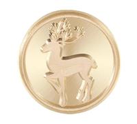 Wax Seal Stamp 2pcs Wax Seal Stamp Vintage Round Antique Sealing Invitations DIY Envelope Dedicated Replace Copper Head(Color4)