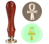 Wax Seal Stamp Ankh Cross Religious Jesus Ankh Solid Brass Sealing Wax Stamps 25mm Crux ansata for Your Altar Wall Decor Gift Giving Minimalist Personalized Life Symbole Gifts