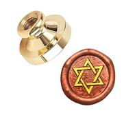 Wax Seal Stamp Brass Head Replacement, Gold, 25mm Copper Seals, Star of David Wax Seal Stamp Head Only