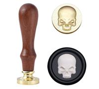Wax Seal Stamp,Halloween Human Skull Sealing Stamp Christmas Invitations Package Sealing Pirate Halloween Wax Seal Stamp Kit