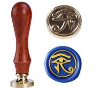 Wax Seal Stamp Kit Eye of Horus Amulet of Protection 25mm Vintage Brass Head Ice Stamp Letter Sealing Stamp for Nudo De Brujas Amuleto De Proteccion
