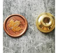 Wax Seal Stamp,Wax Stamp Head,Maple Leaf Wax Seal Stamp Sealing Wax Stamps Wax Sealing Stamp for Wedding Invitation Copper Wax Seal Stamp Head Wood Handle Just Head