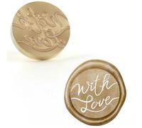 Wax Seal Stamps Heart Rose Floral With Love Blessed Words Mixed Pattern DIY Scrapbooking Invitation Envelope Card Craft-33