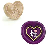 Wax Seal Stamps Heart Rose Floral With Love Blessed Words Mixed Pattern DIY Scrapbooking Invitation Envelope Card Craft-10