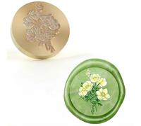 Wax Seal Stamps Heart Rose Floral With Love Blessed Words Mixed Pattern DIY Scrapbooking Invitation Envelope Card Craft-20