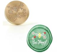 Wax Seal Stamps Heart Rose Floral With Love Blessed Words Mixed Pattern DIY Scrapbooking Invitation Envelope Card Craft-25