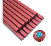 Wax Seal Stick, Zifospy 15 Pieces Glue Gun Wax Seal Sticks for Wax Seal Stamp, New Wine Red Sealing Wax Sticks for Wedding Invitations, Cards, Envelopes