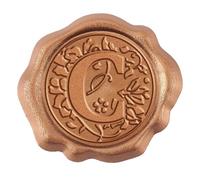 Wax Seal Stickers 25pcs Letter A Wax Seal Stickers for Envelope Initial Floral Self-Adhesive Alphabet Wedding Invitation Xmas Halloween(AECH03-08963)