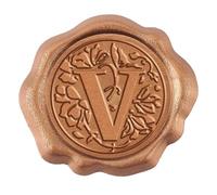 Wax Seal Stickers 25pcs Letter A Wax Seal Stickers for Envelope Initial Floral Self-Adhesive Alphabet Wedding Invitation Xmas Halloween(AECH03-08978)