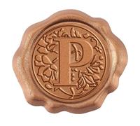 Wax Seal Stickers 25pcs Letter A Wax Seal Stickers for Envelope Initial Floral Self-Adhesive Alphabet Wedding Invitation Xmas Halloween(AECH03-08965)