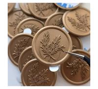 Wax Seal Stickers 30 Pieces Wax Seal Sticker Peony with Love Leaf Envelope Seal Stickers Self Adhesive Bronze Gold White Stickers for Wedding(DEEP Blue)
