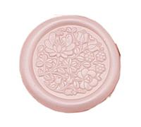 Wax Seal Stickers 50cs Self-Adhesive Flowers Pattern Envelope Sticker for Wedding Invitations Greeting(Color 04)