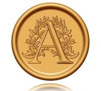 Wax Seal Stickers Gold Letter A Pack of 20