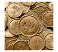 Wax Seal Stickers Initial Custom Wax Seals Personalized Wax Seals Stickers Monogram Wax Seals Self-Adhesive Wax Monogram Seals Wedding Wax Seal(70pcs)