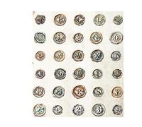 Wax Seal Stickers Sealing Wax Letter Series Scrapbooking Stickers 30Pcs Material For Collage Journaling Diy Craft Supplies