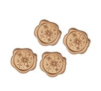 Wax Seal Stickers Star Wax Seal Stickers,25 Pack Envelope Wedding Invitation Seals Antique Gold Self Adhesive For Party