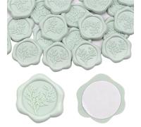 Wax Seal Stickers Wax Seal Stamp Stickers 25pcs - Wedding Invitation Envelope, Self- Adhesive