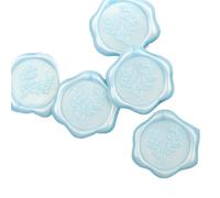 Wax Seal Stickers Wax Seal Stickers 20pcs Purple/Blue Color, Self-adhesive Wedding Invitation Envelope For Decorating(Blue)