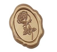 Wax Seal Stickers Wax Seal Stickers 25pcs Valentine's Day Oval Rose - Wedding Invitation Envelope Stamp