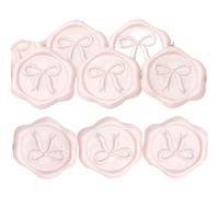 Wax Seal Stickers Wax Seal Stickers 3D Bow - 50 Pcs Self-Adhesive Metallic Light Gold Seals, For Wedding Invitations, Wrapping Decals(Pink)