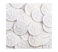 Wax Seal Stickers Wax Seal Stickers 50Pcs Rose, Round Roses For Envelope, Easy To Use And Good Adhesion, Wedding Invitation(Color 02)