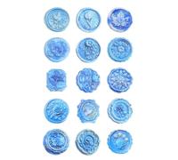 Wax Seal Stickers Wax Seal Stickers Envelope Sticker Self Adhesive Floral Junk Journal Scrapbook Decoration(Color-02)