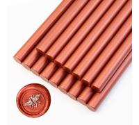 Wax Seal Sticks, Ioggtser 16 Pieces Glue Gun Wax Seal Sticks for Wax Seal Stamp, Sealing Wax Sticks for Making Exquisite Wax Seals for Wedding Invitations, Cards, Envelopes(New Wine Red)
