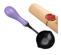 Wax Sealing Warmer Spoon - Stamp Spoon With Wood Handle, Pour Spout Design Wax Melting Spoon, Fire Paint Stamp Spoon, Wax Stamp Melting Spoon, Fire Paint Stamp Spoon, Pour Spout Design for Card Making