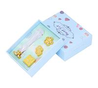 Wax Stamp Seal Kit, Wax Seal Stamp Set with 4 Interchangeable Heads, Retro Classic Design Clear Pattern, Easy - Screw Installation for Envelopes Invitations Crafts (White Queen-3 Alien Chapters)