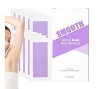 Wax Strips for the Body, Pack of 20 Hair Removal Aids for the Skin, Wax Strips for the Armpits, Suitable for Arms, Legs, Bikini, Eyebrows, Armpits, Armpits, Women and