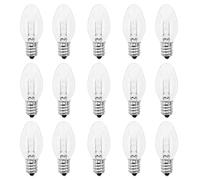Wax Warmer Bulbs -15 Watt Light Bulbs for Scentsy Wax Warmers - Warm White Dimmable Salt Lamp Bulbs C7 E12 Base - Heat Lamp Bulb for Plug-in Wax Diffusers & Candle Warmers,15 Packs