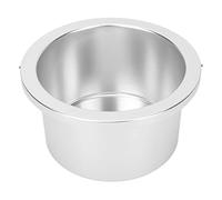 Wax Warmer Replacement Inner Pot, Fast Heating Aluminum Alloy, 4.13in Silver Wax Heat Machine Inner Pot for Even Heating