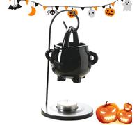 Wax Warmers Diffuser | Cauldron Wax Burner for Halloween Ornaments | Gothic Home Decoration Multifunctional Cauldron Oil Burner with Handle for Halloween
