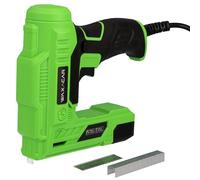 WAXACAR Electric Staple Gun and Brad Nailer, 70W, 230V, Upholstery, Carpentry and Woodwork DIY Projects, Includes 100pcs Type 53 Staples and 500pcs Type 47 Nails and a Carry Bag