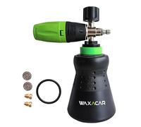 WAXACAR Foam Cannon Lance PRO S2 - Snow Foam Lance for Pressure Washer with Attachment, Adjustable Spray, Thick Foam Car Wash Gun, Professional Car Cleaning Tool for Cars, Vans, Bikes & Detailing