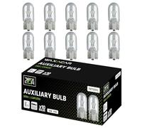 WAXACAR Vehicle Light Bulbs, Multi-Purpose for Tail, Brake, Fog, Indicator, Reverse Lights, 10 Pack, Universal Fit, Halogen, 21W, Compatible with Car, Van, Trailer, Truck, Bike (501 (10 Pack))