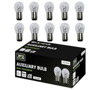 WAXACAR Vehicle Light Bulbs, Multi-Purpose for Tail, Brake, Fog, Indicator, Reverse Lights, 10 Pack, Universal Fit, Halogen, 21W, Compatible with Car, Van, Trailer, Truck, Bike (566 (10 Pack))