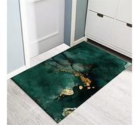 WAXB Carpet Dark Green Bedside Mat Long Non-Slip Kitchen Mat For Floor Washable Absorbent Bathroom And Toilet Mat Doormat Floor Mat Home Decor Anti Slip Absorbent Pad Holiday Housewarming Gift