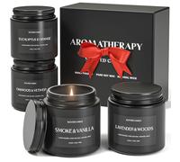 Waxcanpy Scented Candles for Men, Soy Candles for Home Scented, Candle Gifts for Men, 4 Pack Aromatherapy Candle Gift Set for Relaxing, Stress Relief & Home Decor